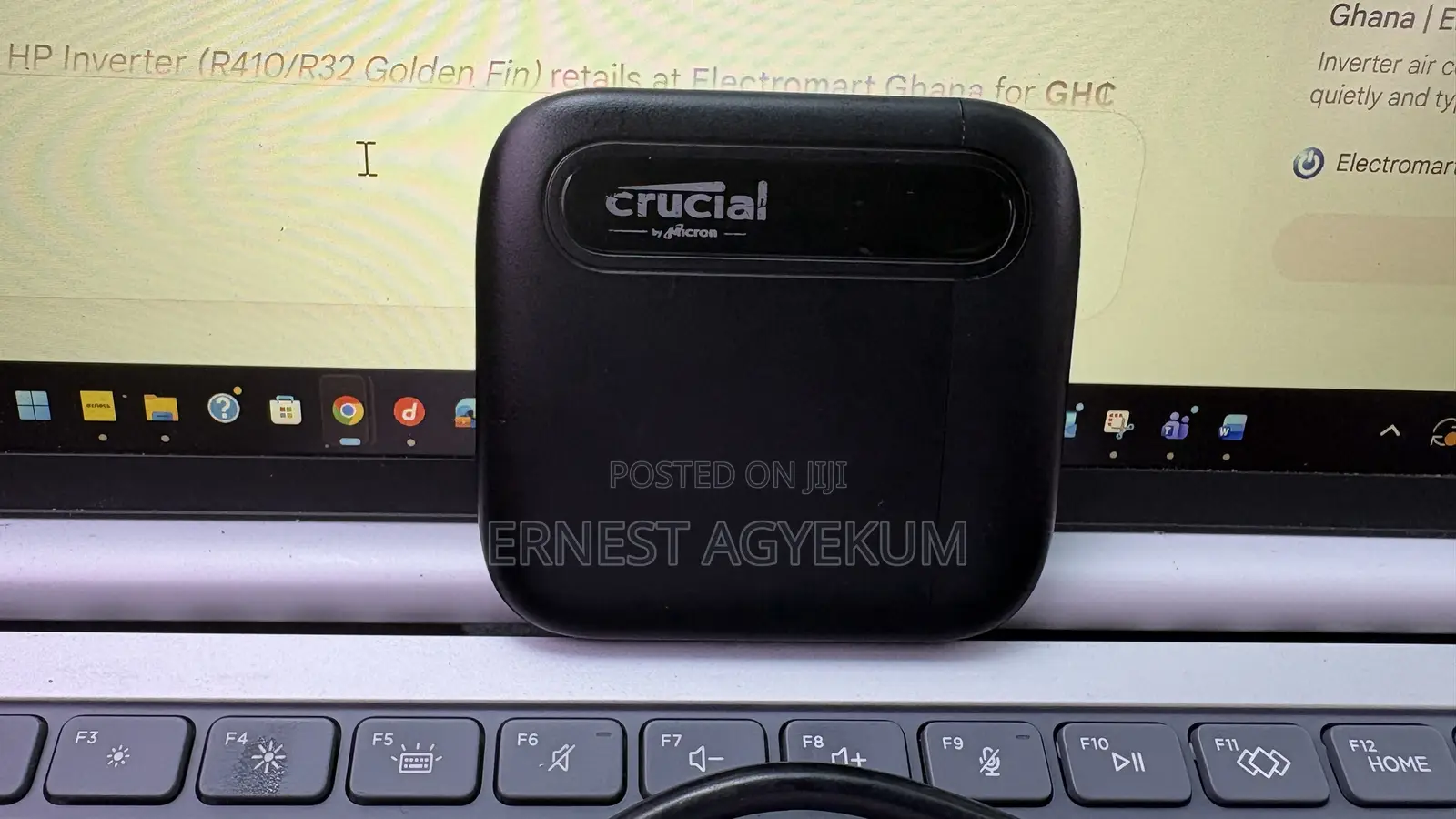 Crucial X6 500GB Portable SSD + USB-C Cable (Mint Condition)