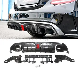 Mercedes Benz C300 LED Sport Bumper Diffuser