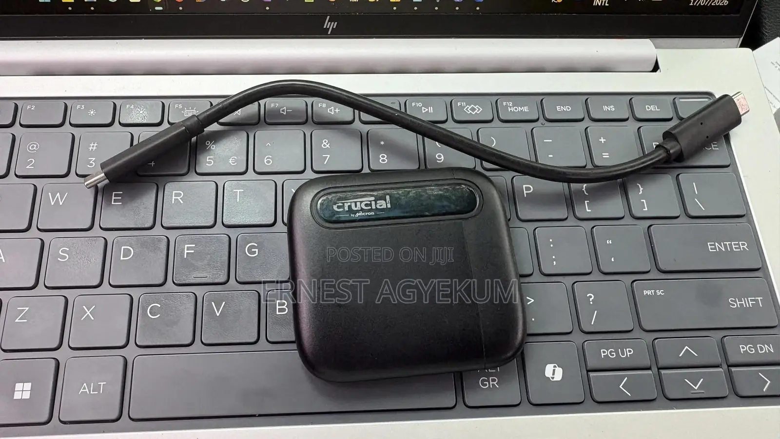 Crucial X6 500GB Portable SSD + USB-C Cable (Mint Condition)