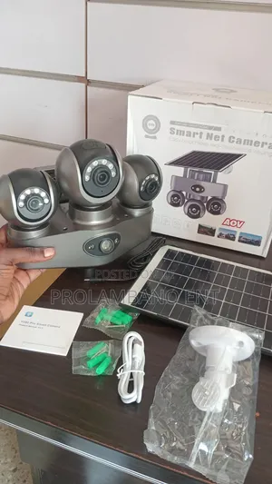 3 Lens 3Ptz 4G Sim Solar CCTV Camera