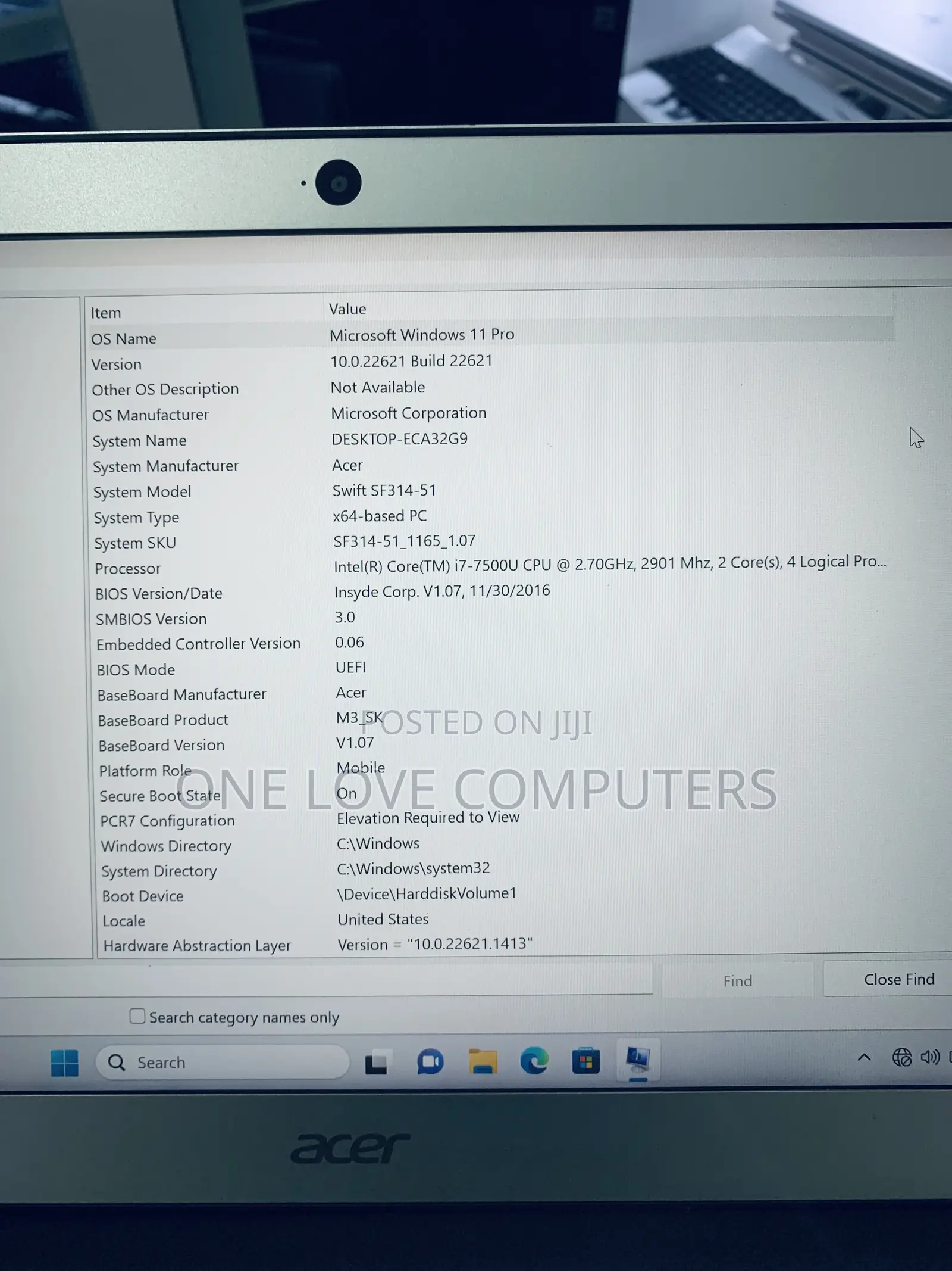 Laptop Acer Swift 14 8GB Intel Core i7 SSD 256GB