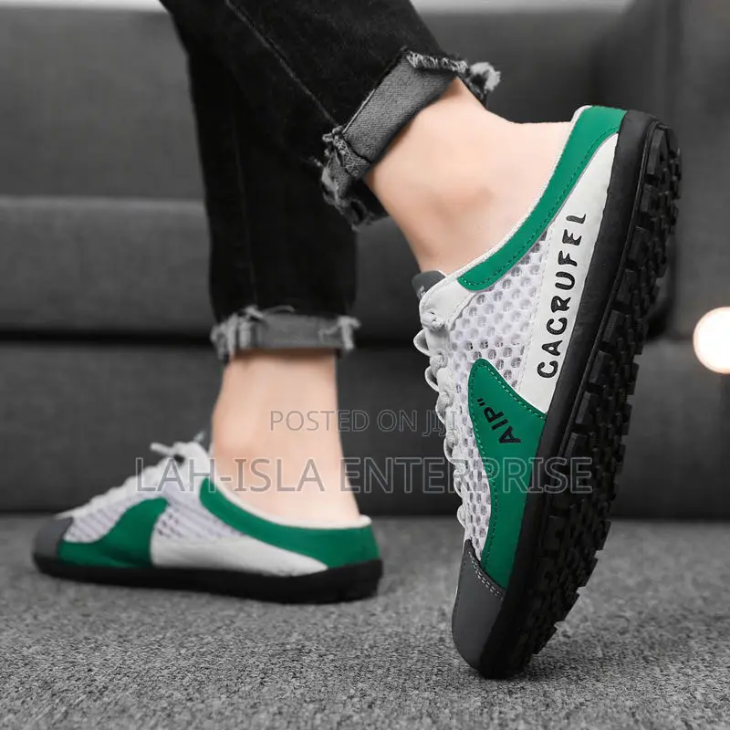 Men’s Breathable Mesh Half Shoes | Casual Slip-on Sneakers