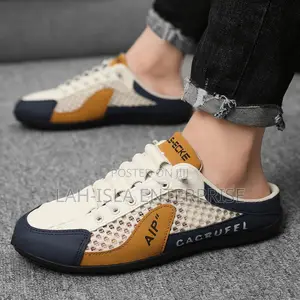 Men’s Breathable Mesh Half Shoes | Casual Slip-on Sneakers