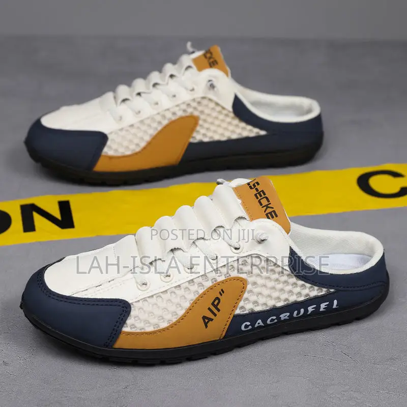 Men’s Breathable Mesh Half Shoes | Casual Slip-on Sneakers