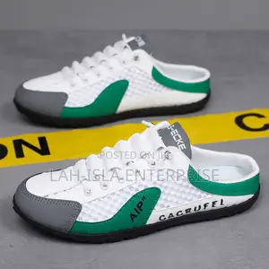 Men’s Breathable Mesh Half Shoes | Casual Slip-on Sneakers