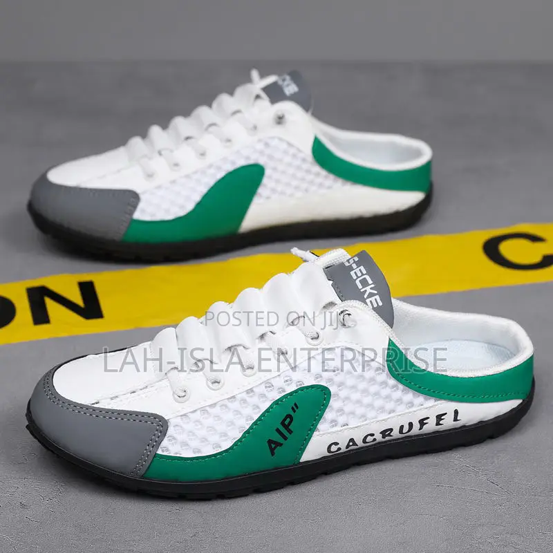 Men’s Breathable Mesh Half Shoes | Casual Slip-on Sneakers