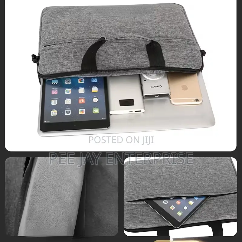 Black AIGEFM Durable Oxford Sling Laptop Bag
