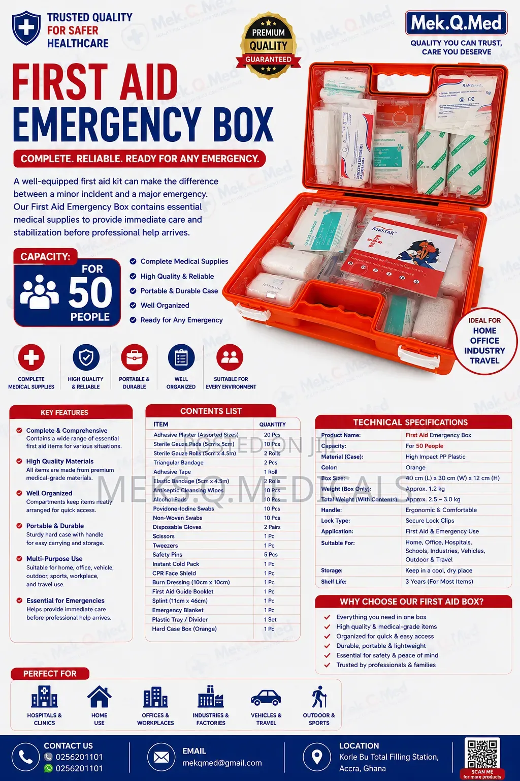 First Aid Kit (50 People)