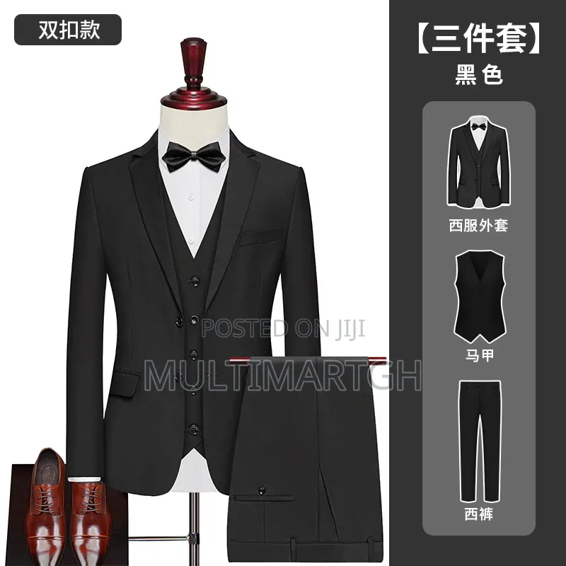 Men's 3 Piece Suit 2 Buttons
