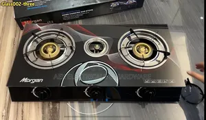 Morgan 3-Burner Glass Top Gas Stove BN-Glass002