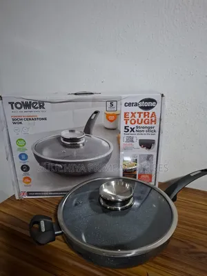 Tower 30cm Cerastone Wok and Lid From Uk