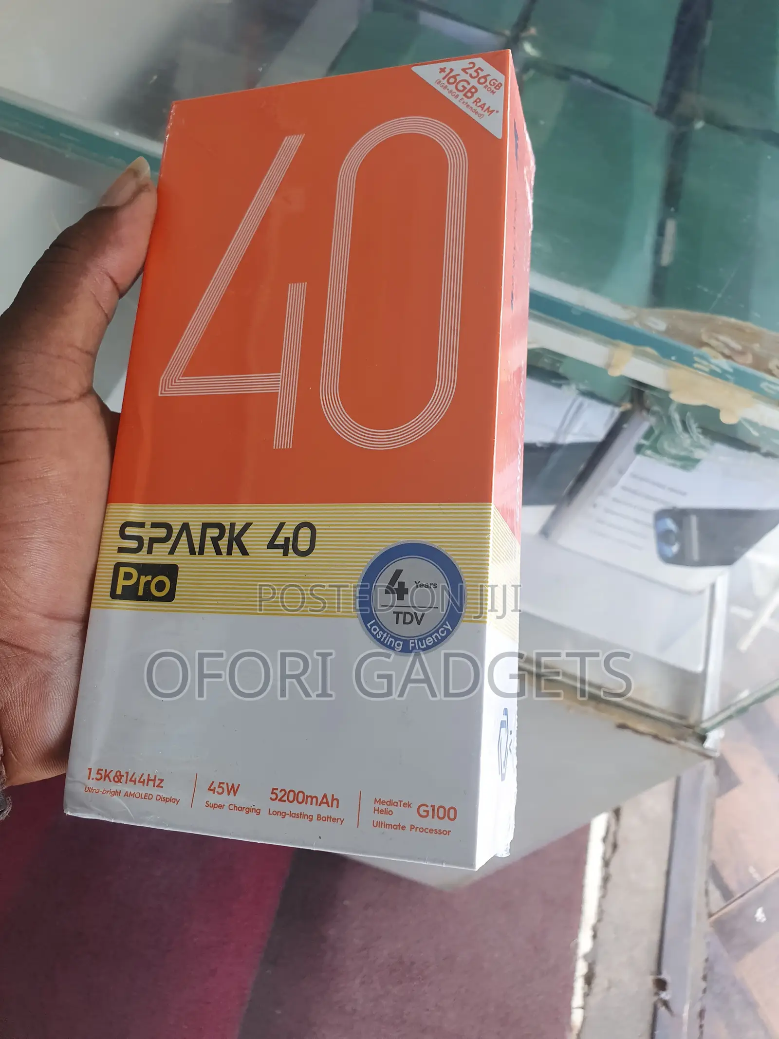 New Tecno Spark 40 Pro 256 GB Black
