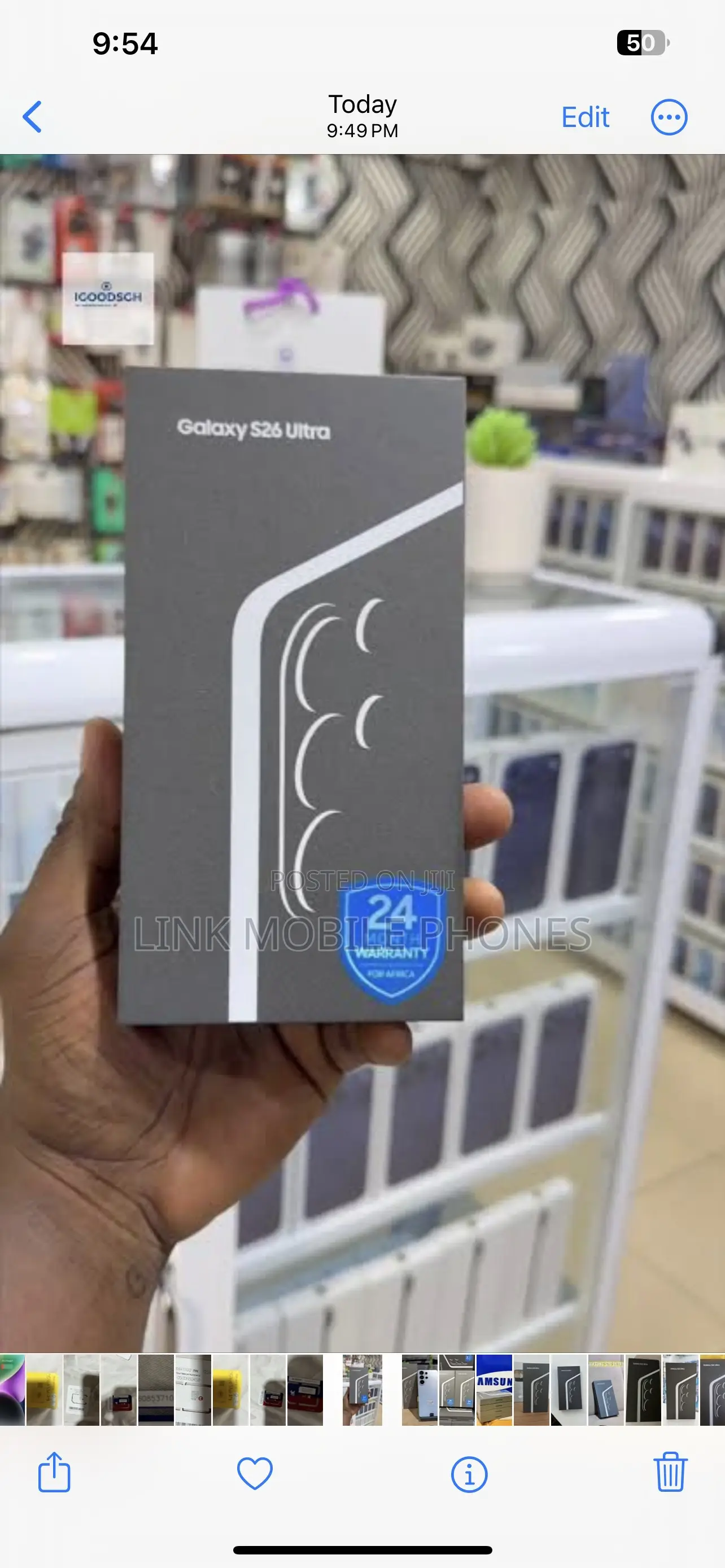 New Samsung Galaxy S26 Ultra 5G 1 TB Black