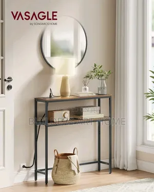 Console Table With Mirror and Charging Spot.