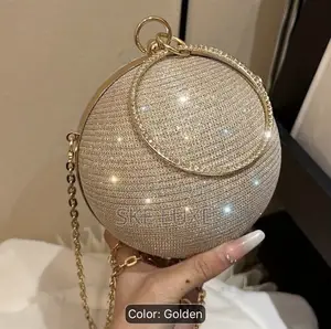 Luxury Round Ball Evening Clutch Purse