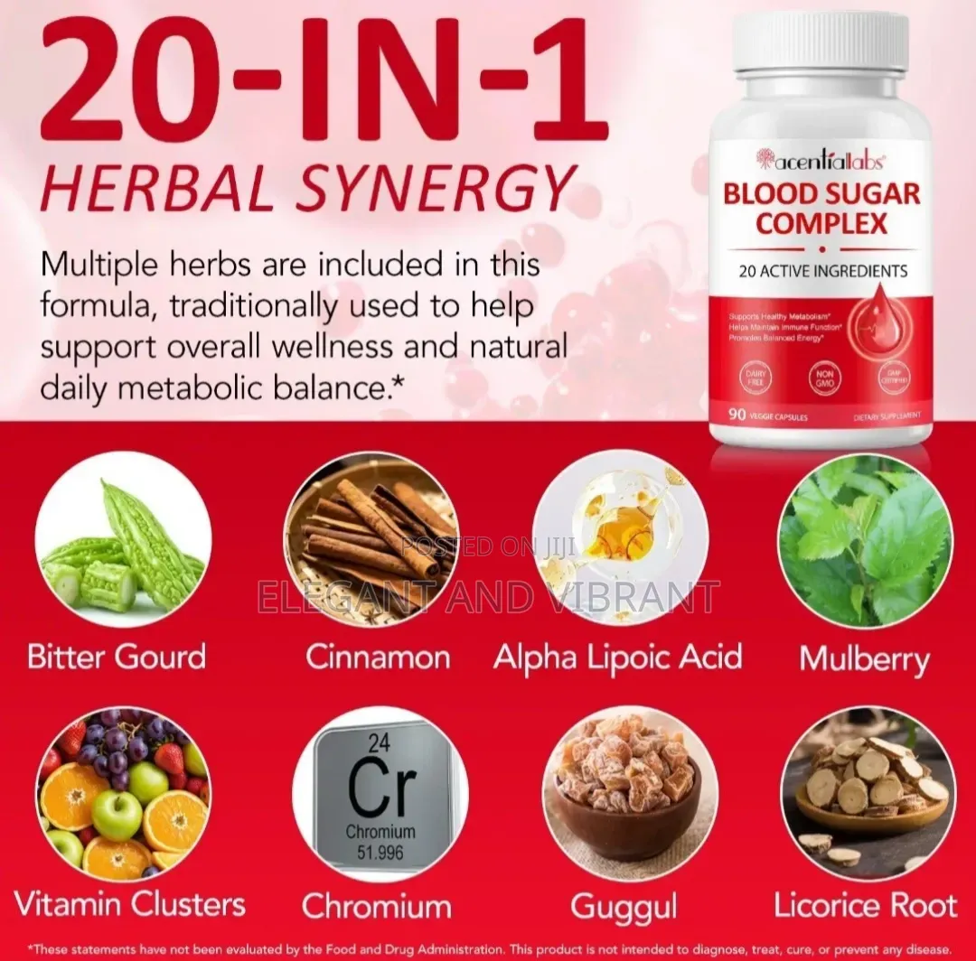 Blood Sugar Complex 90 Capsules – Supports Healthy Glucose Levels
