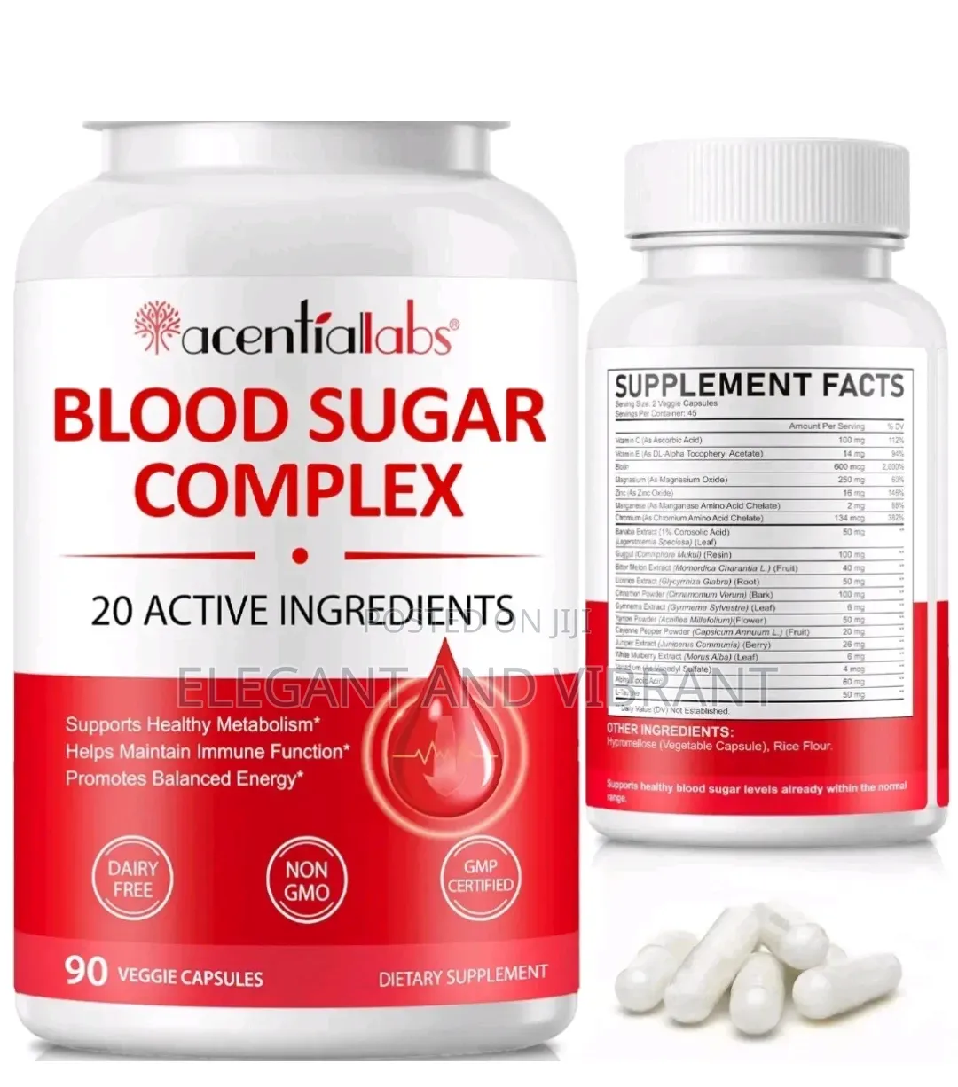 Blood Sugar Complex 90 Capsules – Supports Healthy Glucose Levels