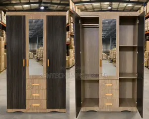 Premium 3-Door Wardrobe With Mirror – Strong Build, Clean Finish