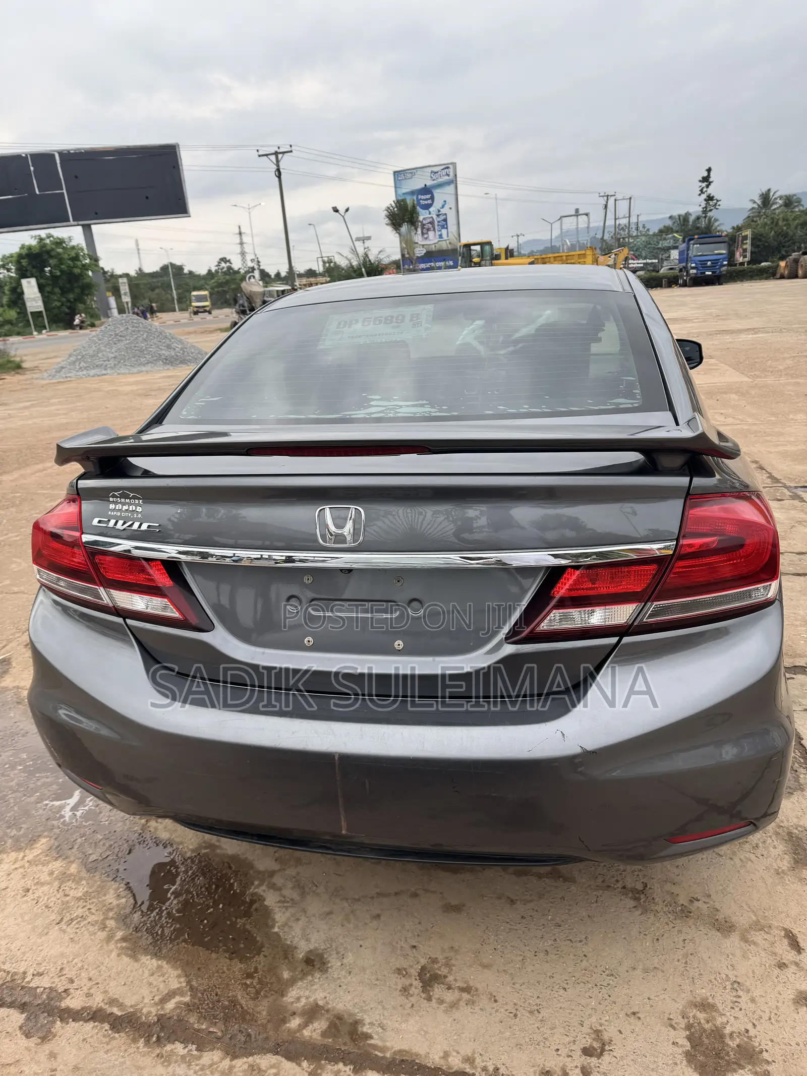 Honda Civic Sedan EX 2013 Gray