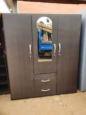 Brand New 3-in-1 Wooden Wardrobe (Payment on Delivery)