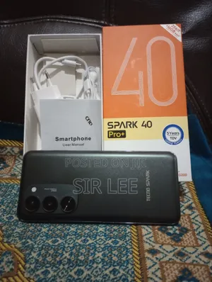 New Tecno Spark 40 Pro+ 256 GB Black