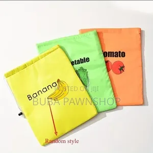 3pcs Insulated Reusable Fresh Produce Drawstring Storage Bags