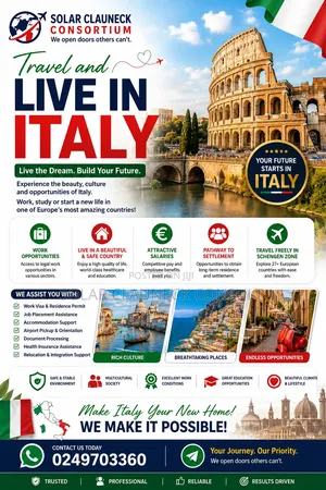 Travel to Malta, Italy, Germany, Netherlands or Luxembourg
