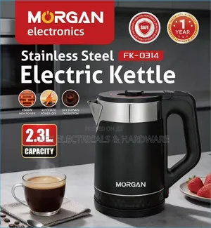 Morgan Stainless Steel Electric Kettle 2.3L – 1500W