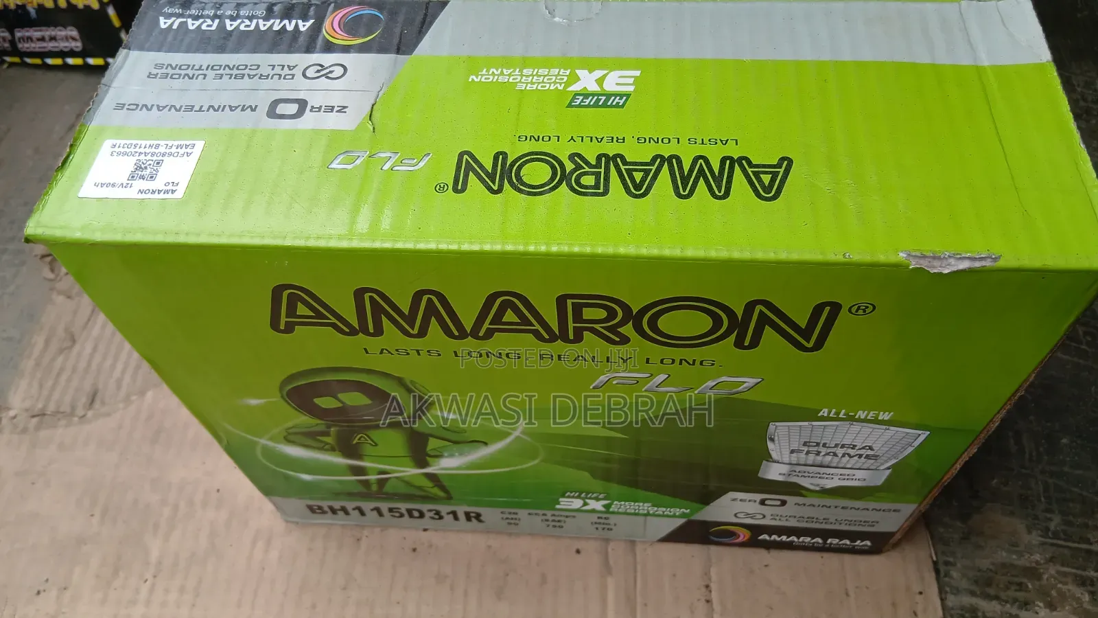 Original Amaron Batteries 17 Plate Flat and Block