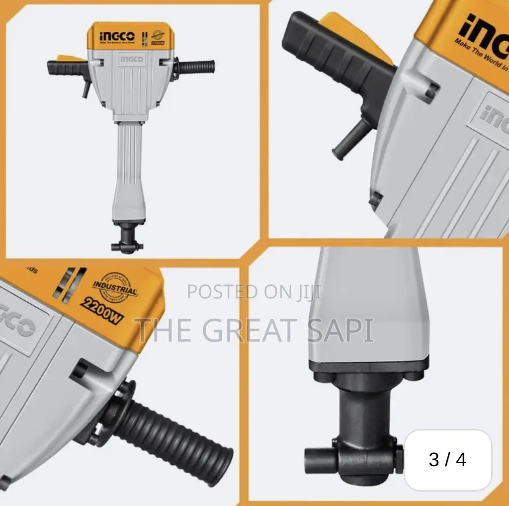 Ingco Demolition Breaker 2200W With HEX Chuck System