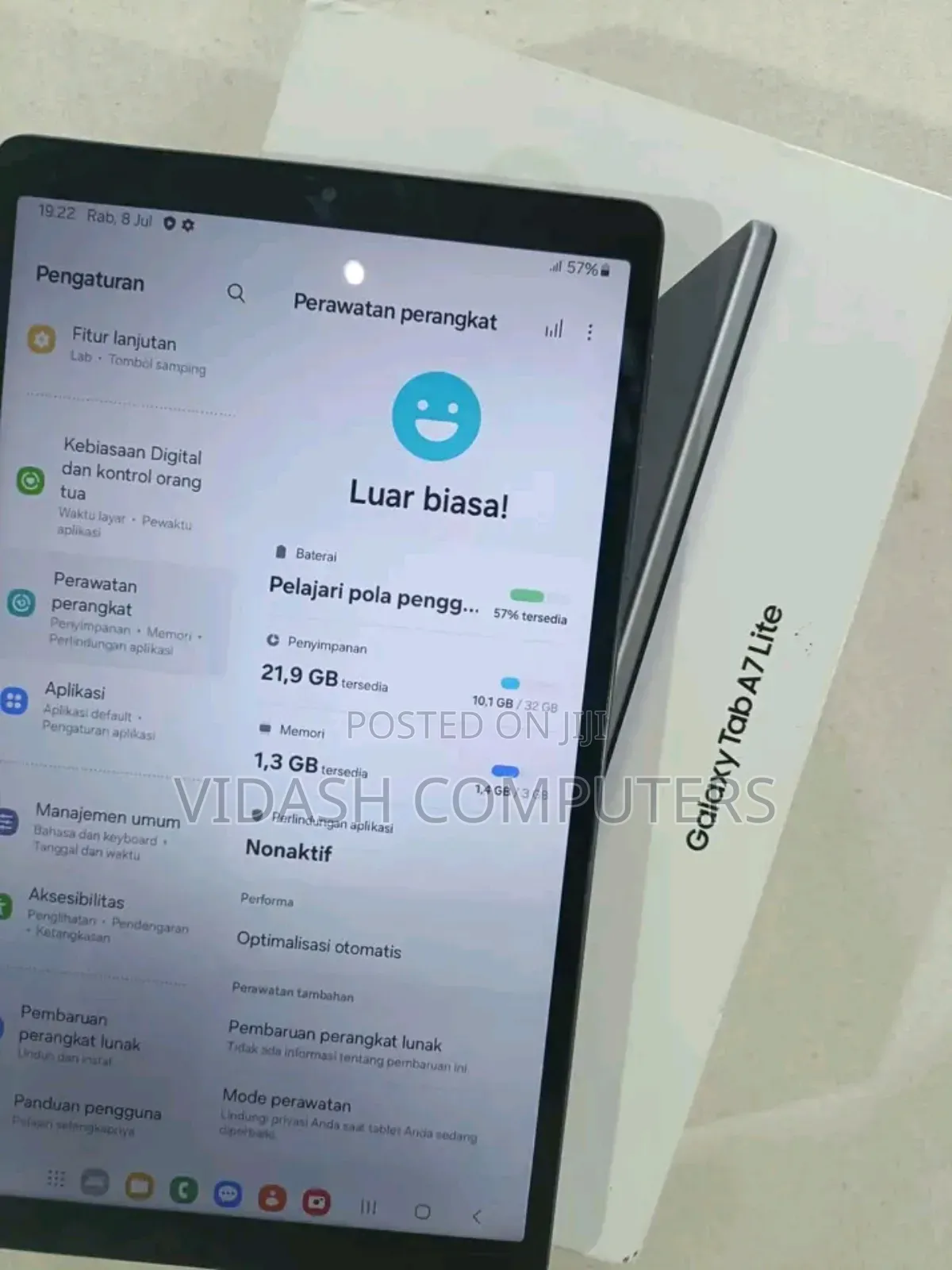 New Samsung Galaxy Tab A7 Lite 32 GB Gray