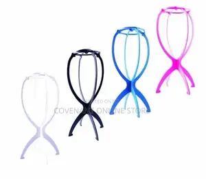 A Pair of Plastic Wig Stand
