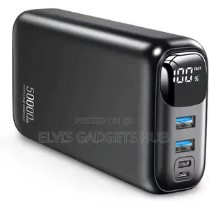 P5 50000mAh Power Bank - 22.5W Fast Charging Black