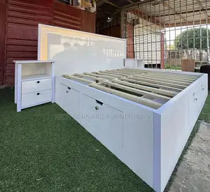 Gloss White Queen Size Bed