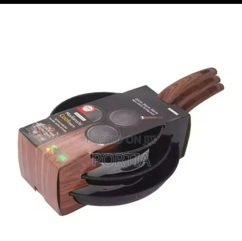 3 Pieces Granite Frying Pan