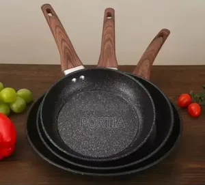 3 Pieces Granite Frying Pan