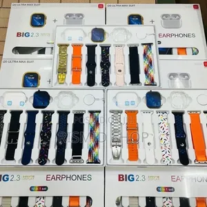 I20 Ultra MAX Suit(10 in 1 Set) SmartWatch + Aiir Pods Pro Watch(5614)