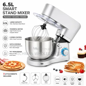 Electric 6.5L Smart Stand Mixer 1200W With Stainless Steel Bowl 3