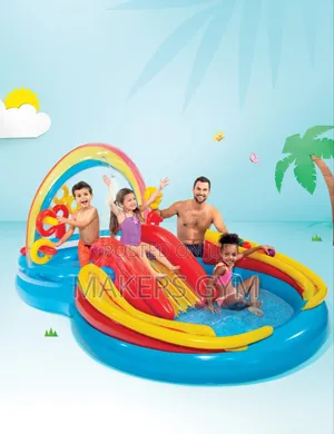 Swimming Pool(Rainbow Ring Inflatable Swimming Pool For
