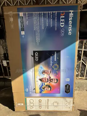 Brand New Inbox Hisense Qled 75 Inches Smart Vidaa Software TV
