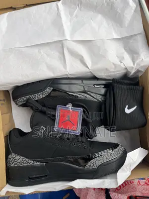 COOL Jordan 3 BlackCat Unisex Sneakers