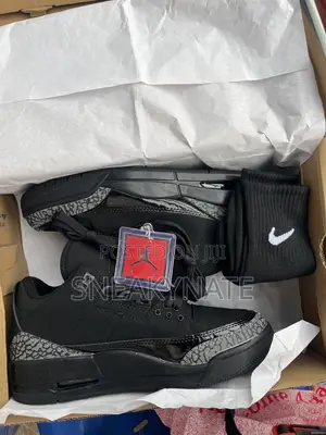 COOL Jordan 3 BlackCat Unisex Sneakers