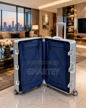 Rimowa Aluminum Lock Security Premium Suitcase. Green Silver
