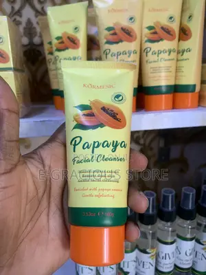 Kormesic Papaya Skincare Set – Soap, Facial Cleanser Face Cream