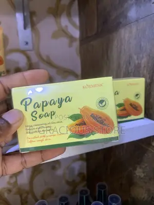 Kormesic Papaya Skincare Set – Soap, Facial Cleanser Face Cream