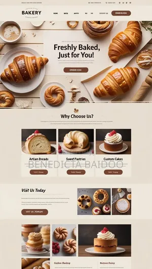 Bakery Website With Cake Gallery and Order Form