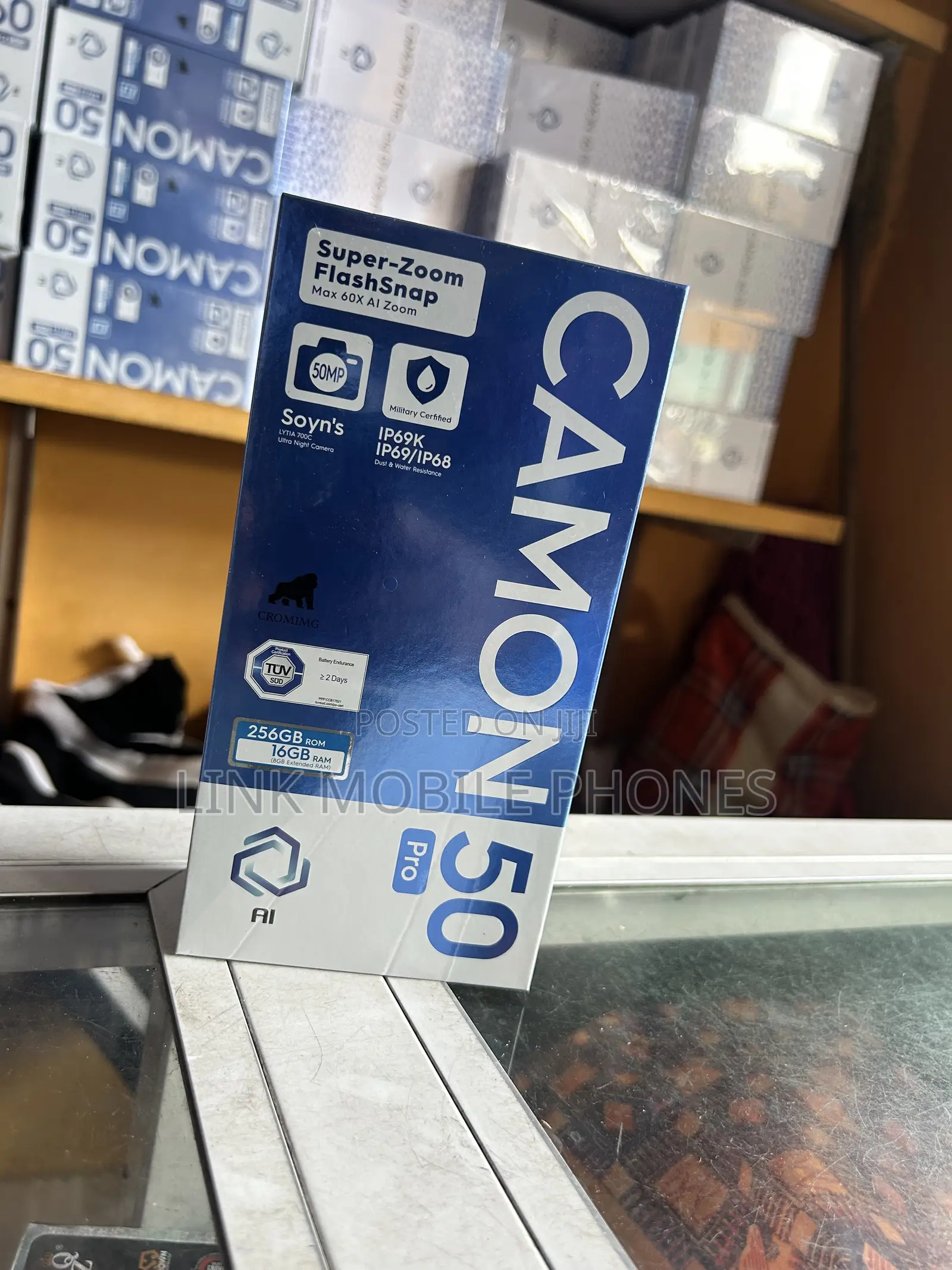 New Tecno Camon 50 Pro 256 GB Black