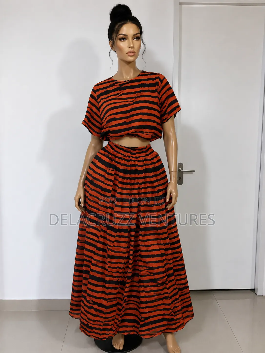Ankara African Print Colorful Top and Down