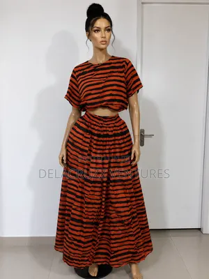 Ankara African Print Colorful Top and Down