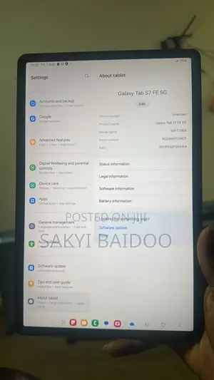 Samsung Galaxy Tab S7 FE 128 GB Gray